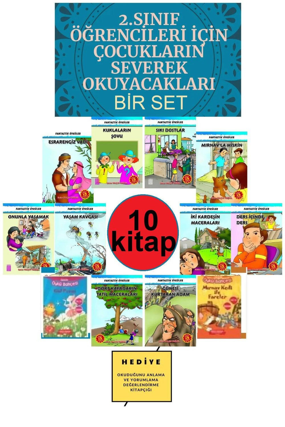 2.sınıf Öğrencileri Için Çocukların Severek Okuyacakları 10lu Set