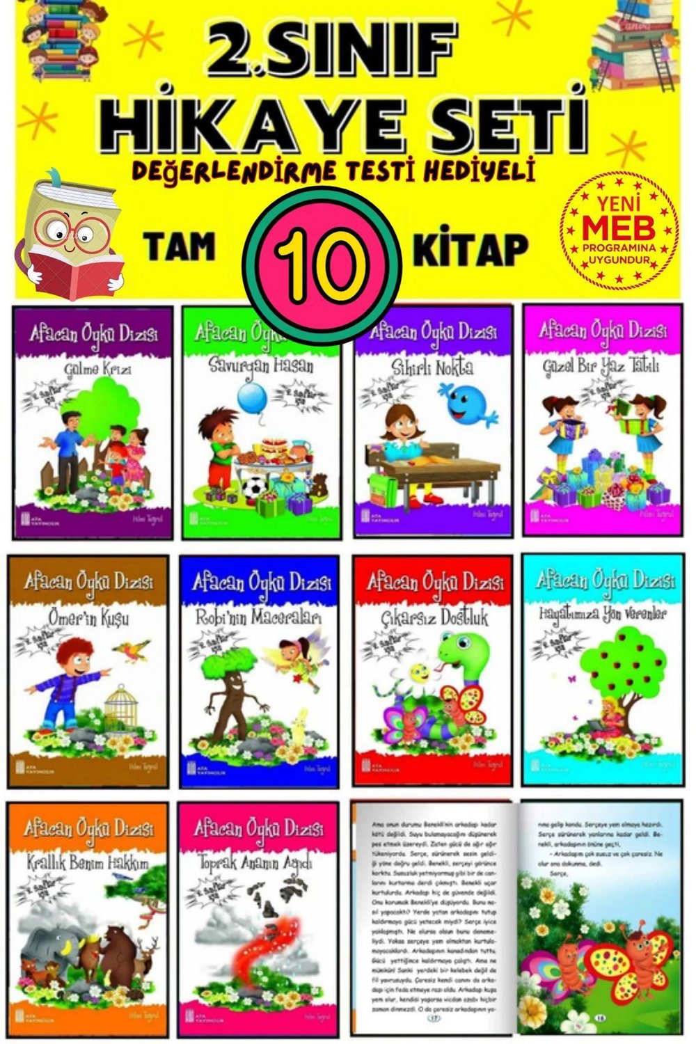 2.sınıflar Için Öğretmen Tavsiyeli 10lu Hikaye Kitabı Seti