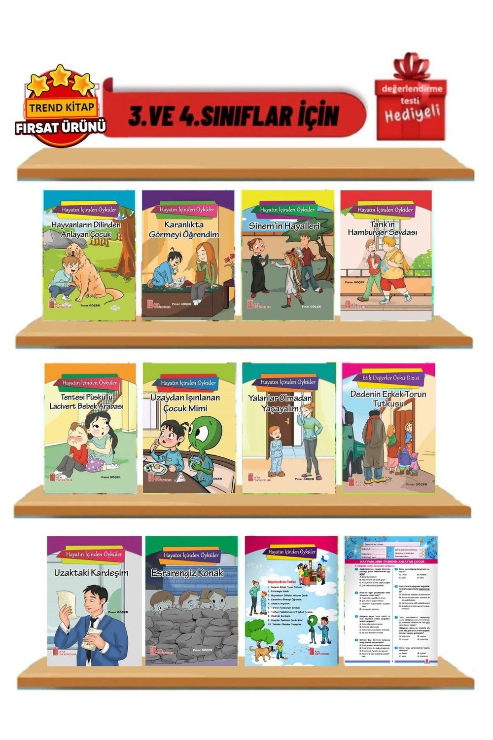 3 .ve 4.sınıflar Için En Hikaye Seti (10 KİTAP KUTULU VE HEDİYELİ)