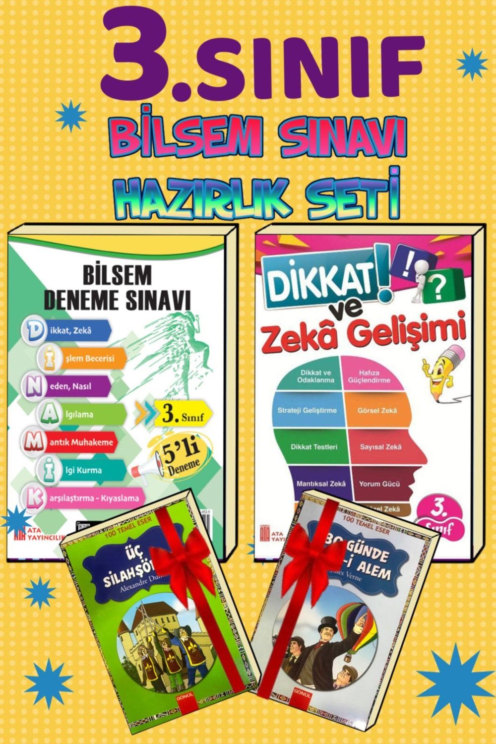 3. Sınıf Bilsem Deneme Sınavı Seti Okumayı Sevdiren Hikayeler
