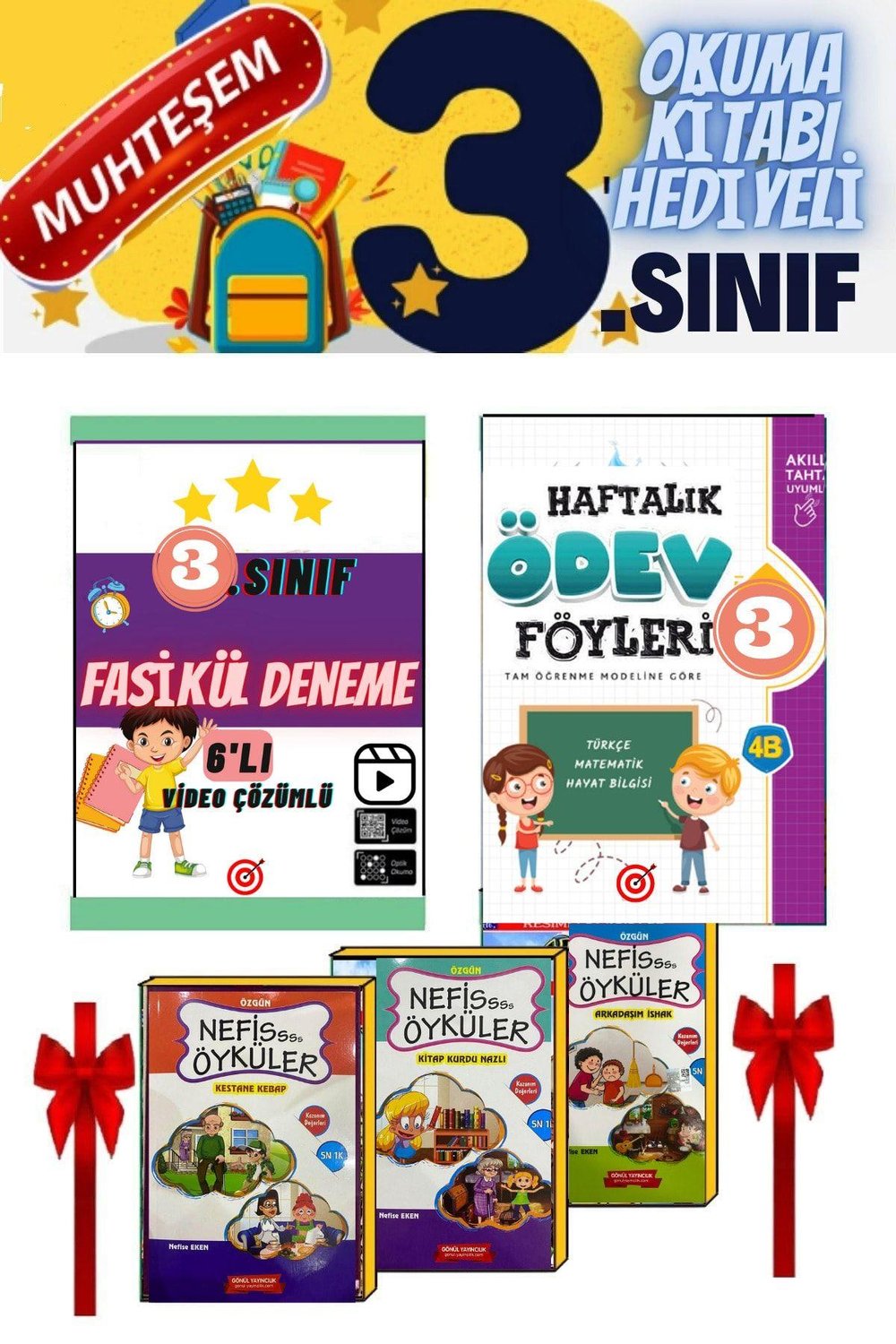 3.sınıf Ödev Test 6lı Deneme Sınavı