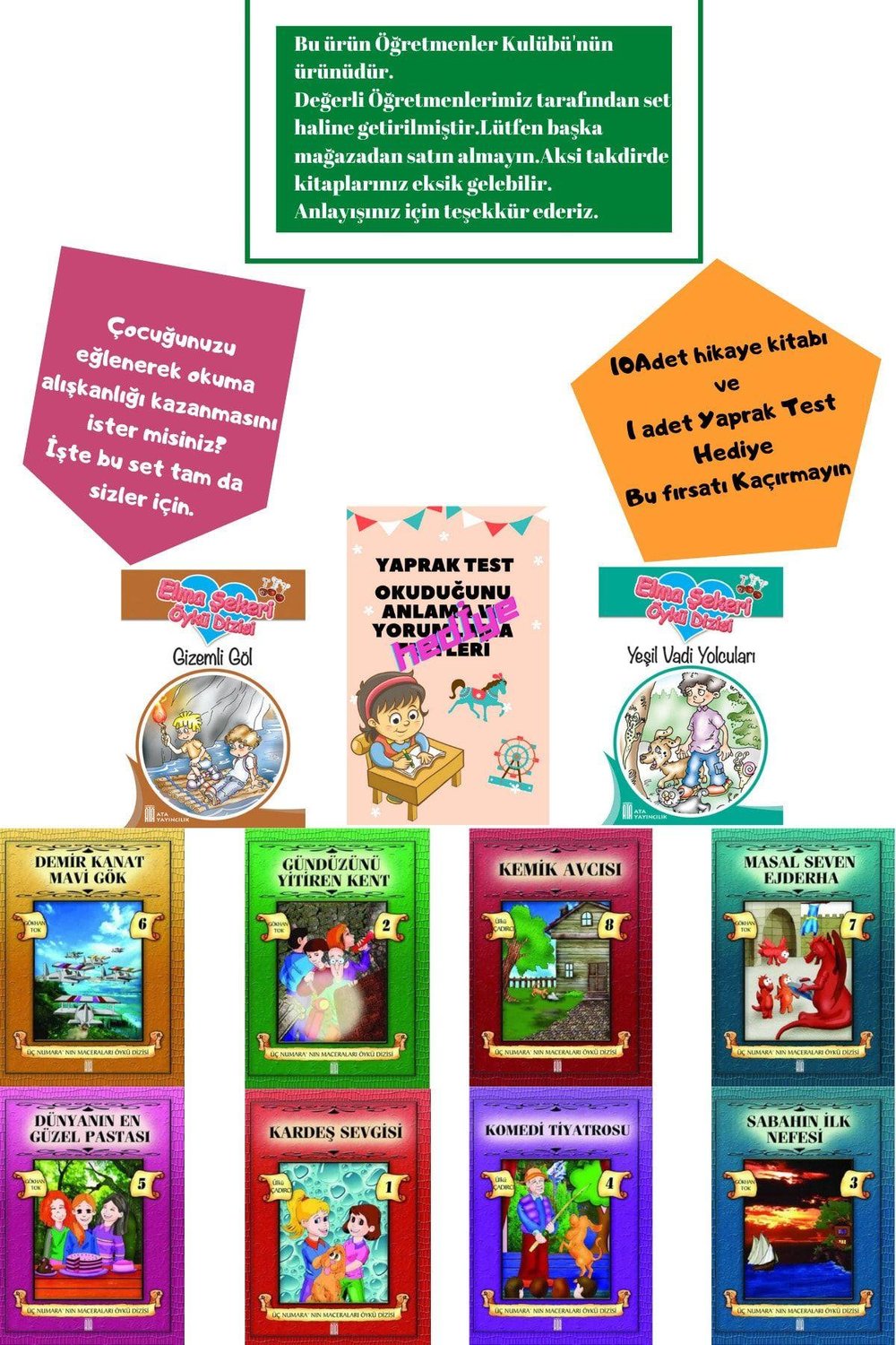 4.sınıflar Için Okumayı Sevdiren Ve Okuma Alışkanlığı Kazandıran Eğlenceli 10lu Kitap Seti