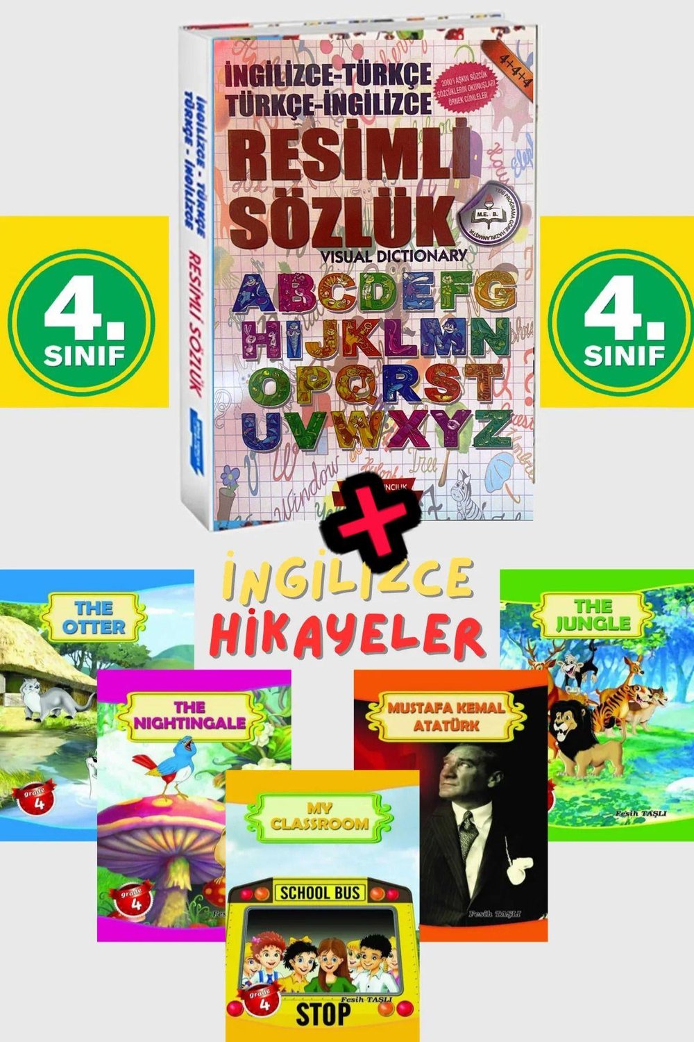4.sınıf Öğrencilerinin Zevkle Okuyacağı Ingilizce Hikaye Kitabı Seti