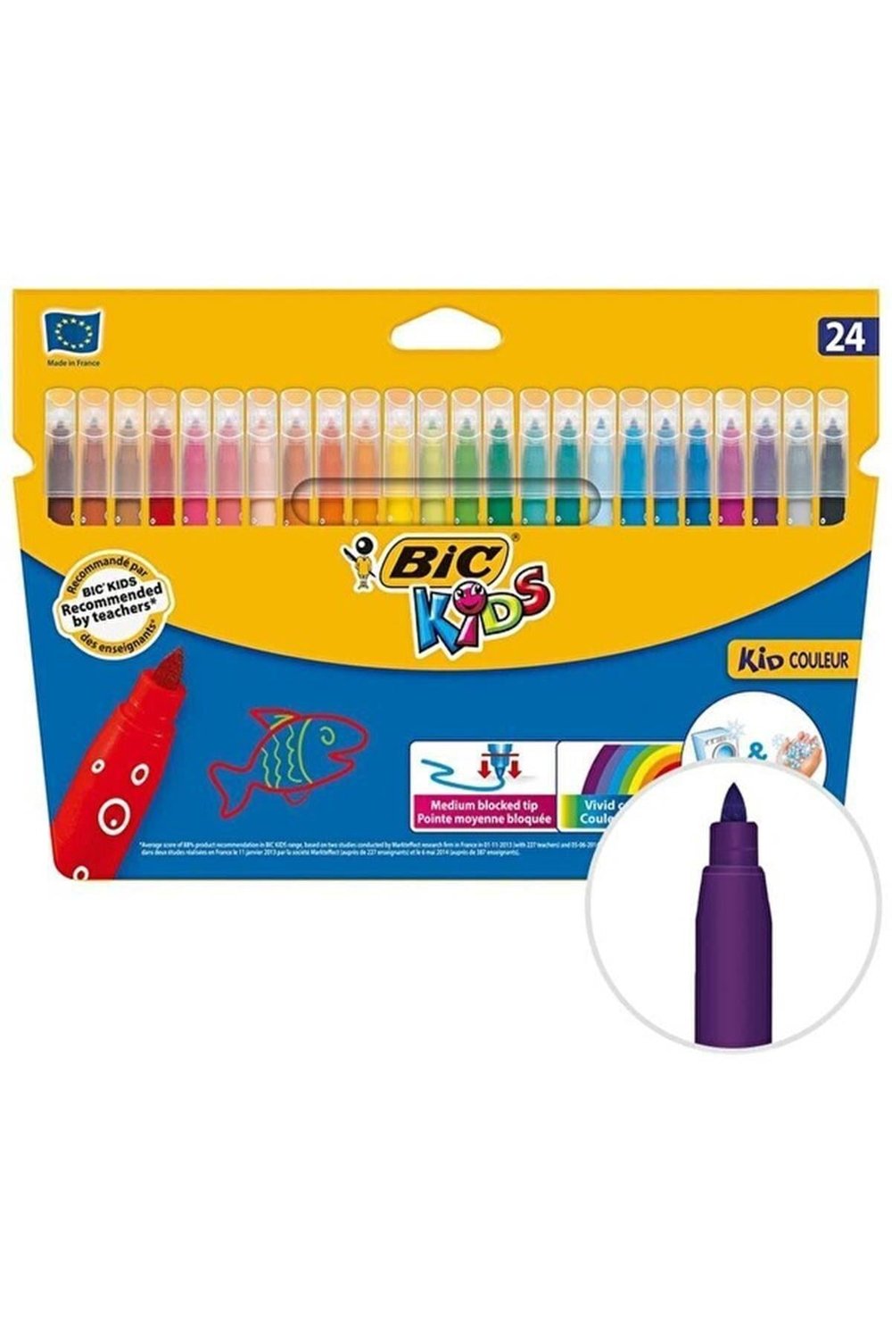 Bıc Kids Couleur Keçeli Boyama Kalemi 24lü Paket Keçeli Kalemler