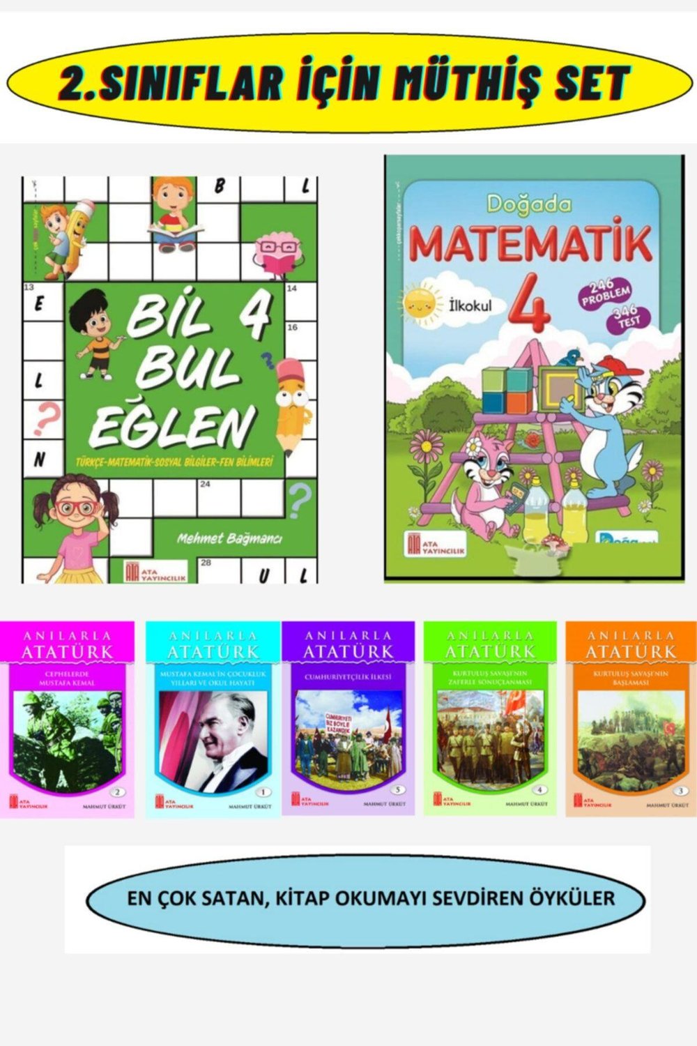 Bil Bul Öğren 4.sınıf+doğada Matematik 4+ Çocukların Keyifle Okuyacağı 5li Hikaye Seti