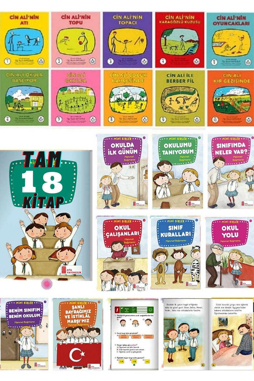 Cin Ali Hikaye Seti 10 Kitap Renkli Hikayeler 10lu Hikaye Seti
