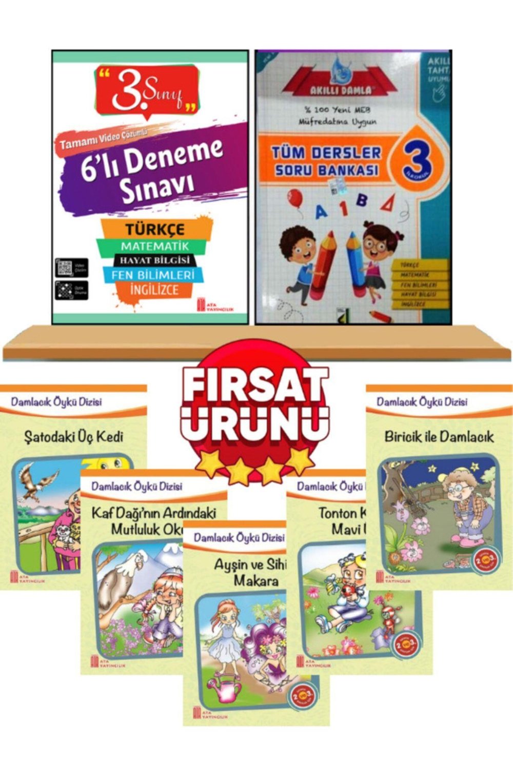 Çıtır Çıtır 3.sınıf Tüm Dersler Soru Bankası 2 Kitap
