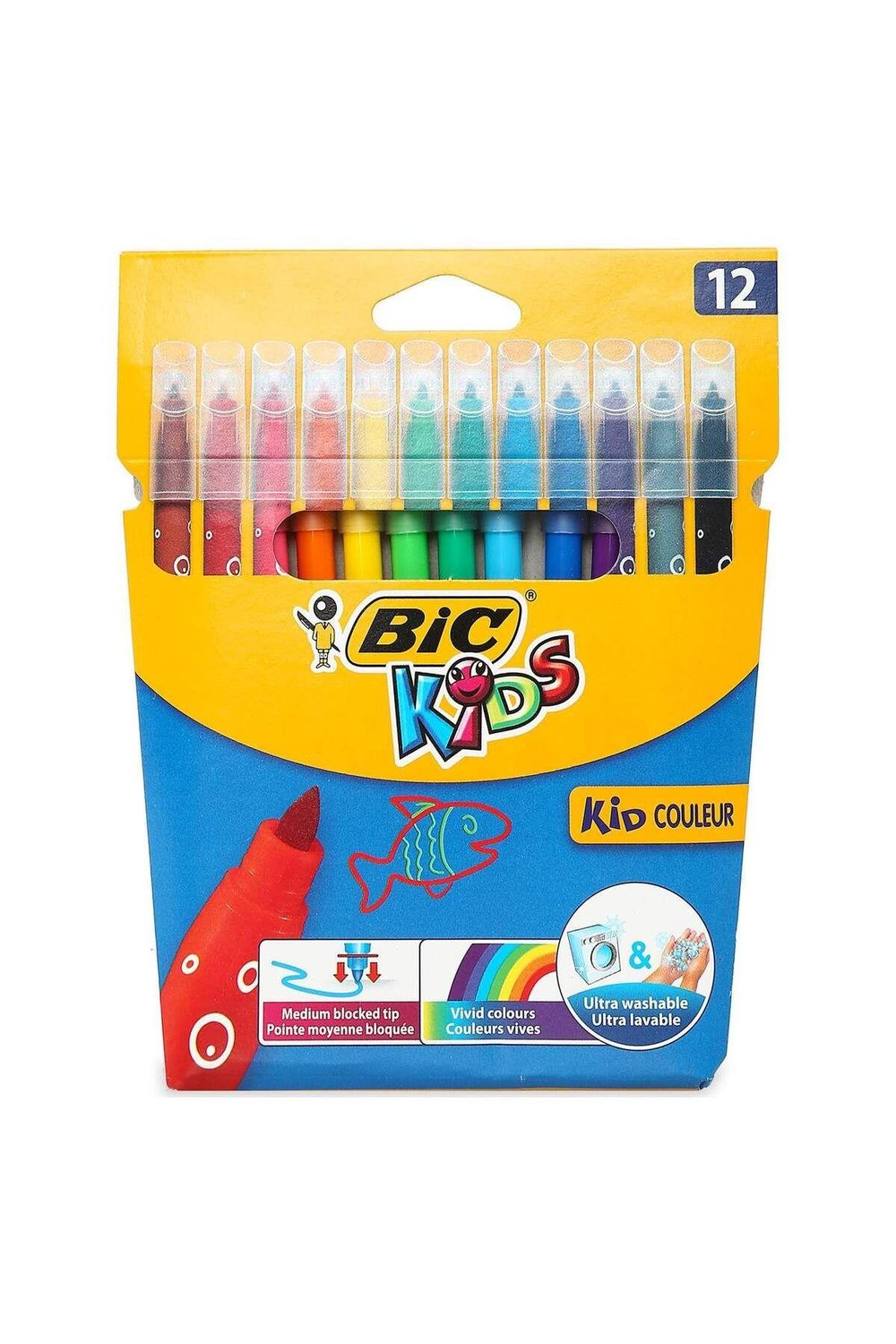 Çocuk Kids Kid Couleur Keçeli Boya Kalemi 12 Renk