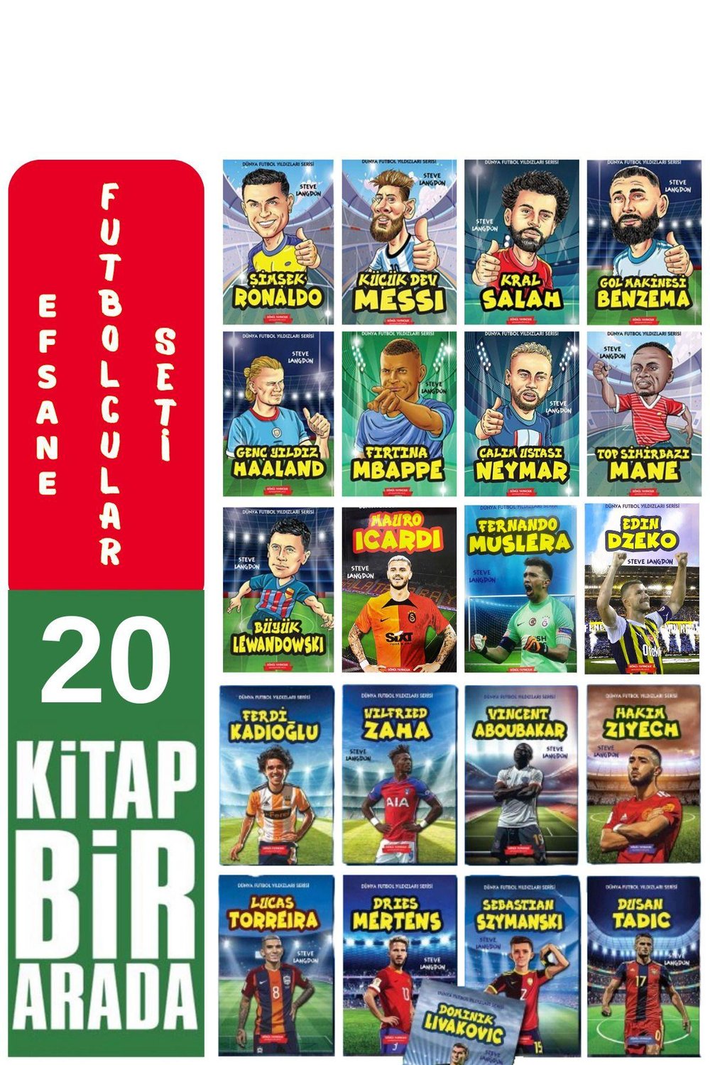 EFSANE FUTBOLCULAR SETİ 20 SÜPER KİTAP SON BASKI