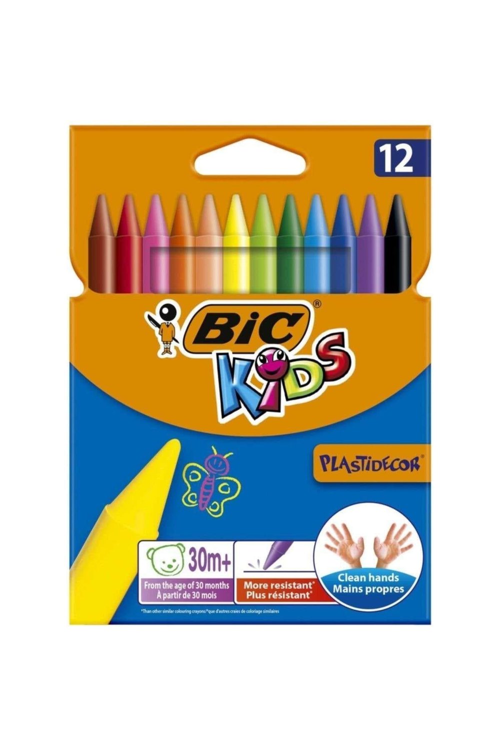 Kids Plastidecor 12li Silinebilir Mum Pastel Boya-1