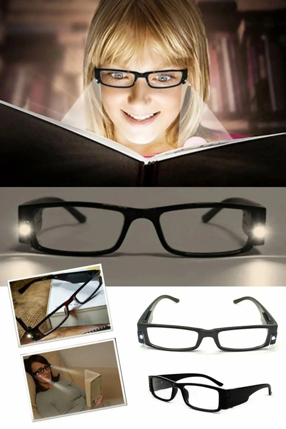 Led Işıklı Kitap Okuma Gözlüğü Özel Kutulu