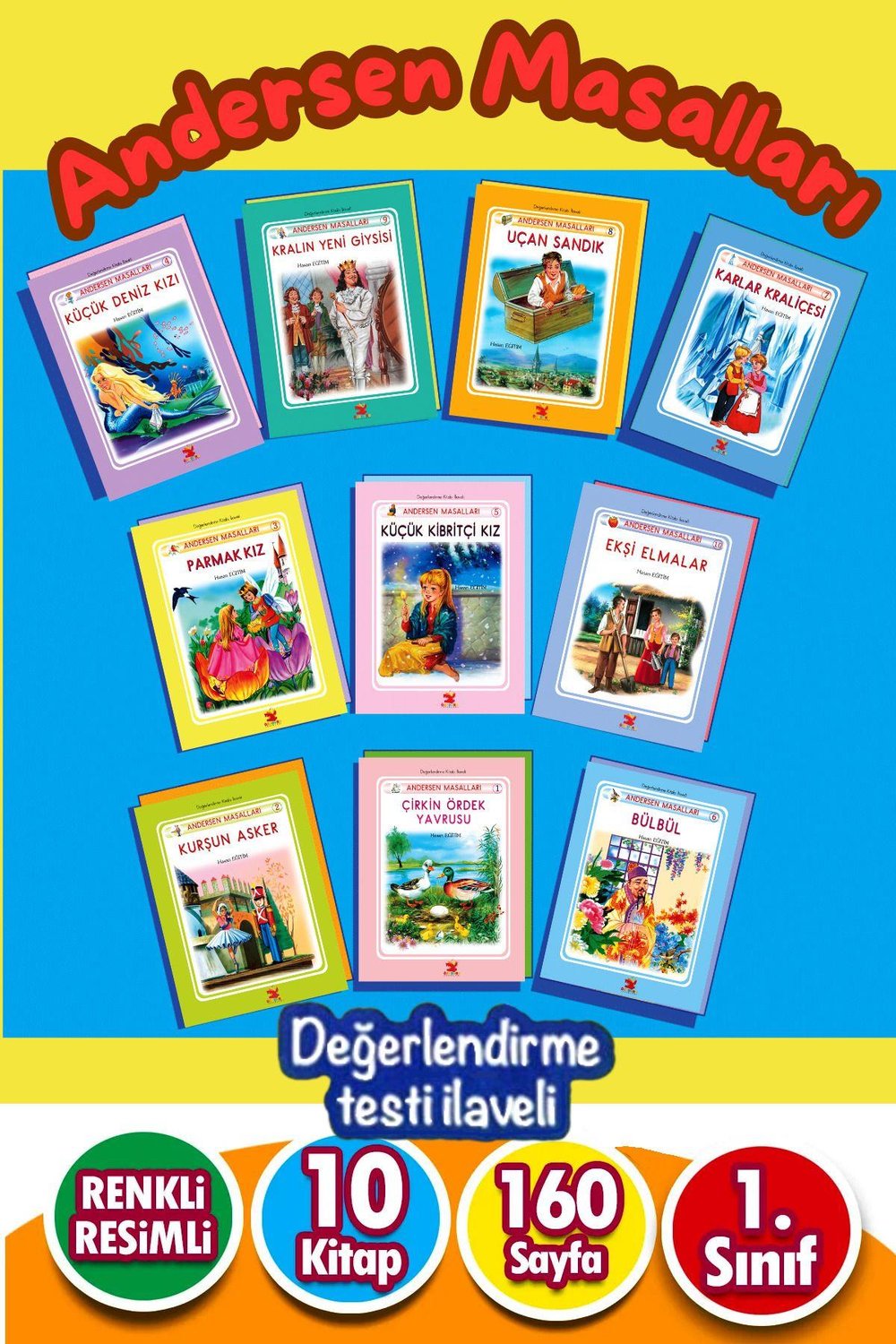 Masal Dünyamız Okumayı Sevdiren 10 Kitap Andersen Masalları Değerlendirme Testi