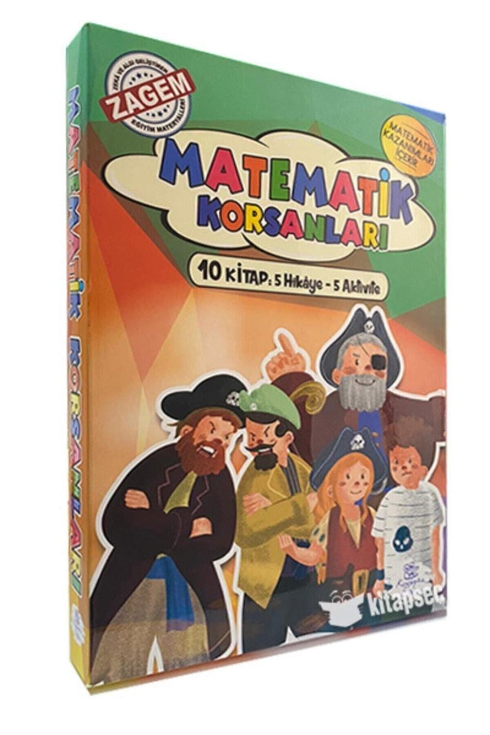 Matematik Korsanları Hikayeli Aktivite Seti Zagem (Zeka Ve Algı Geliştirme) 5+5 Kitap