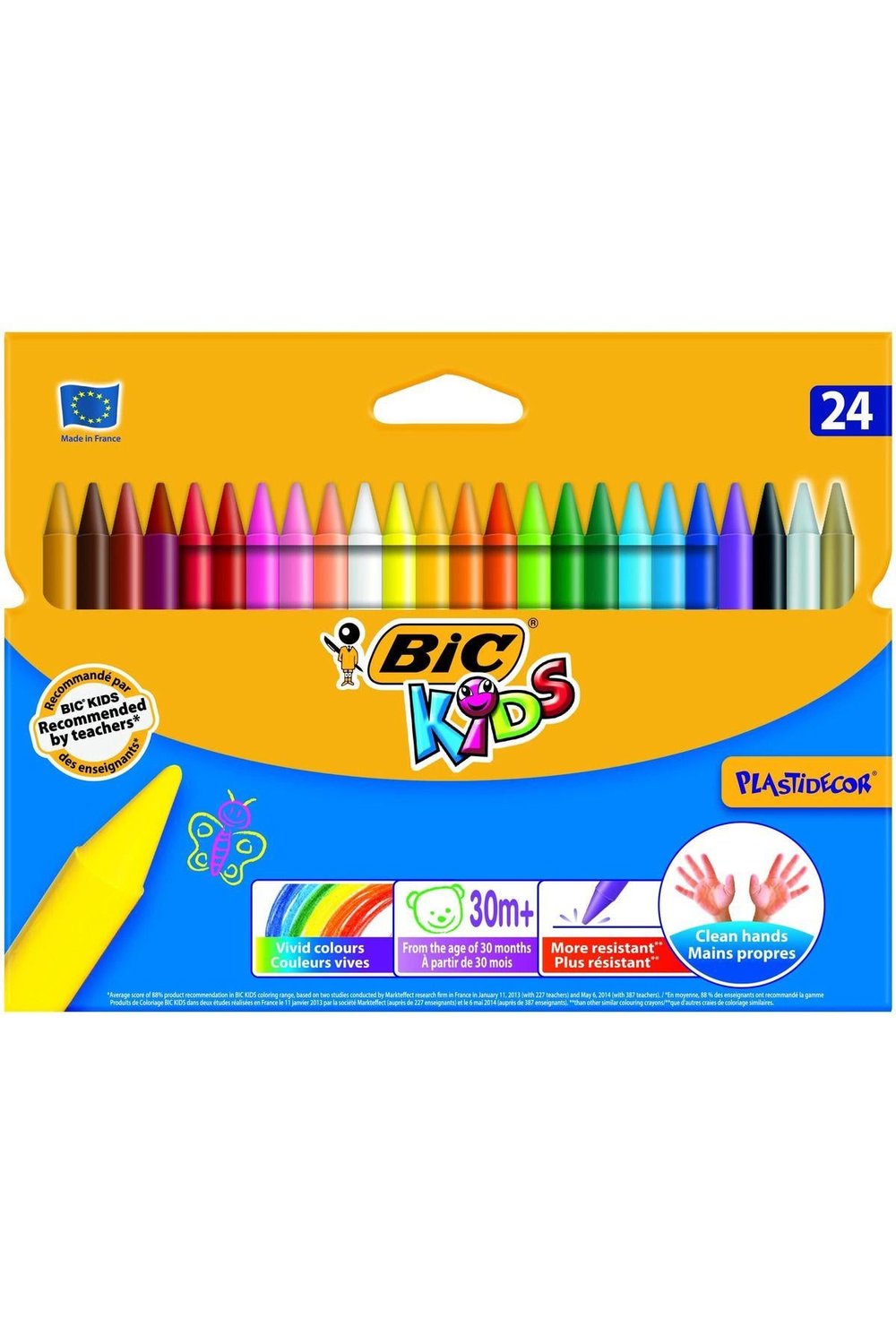 Plastidecor 24lü Silinebilir Pastel Boya Kalemi