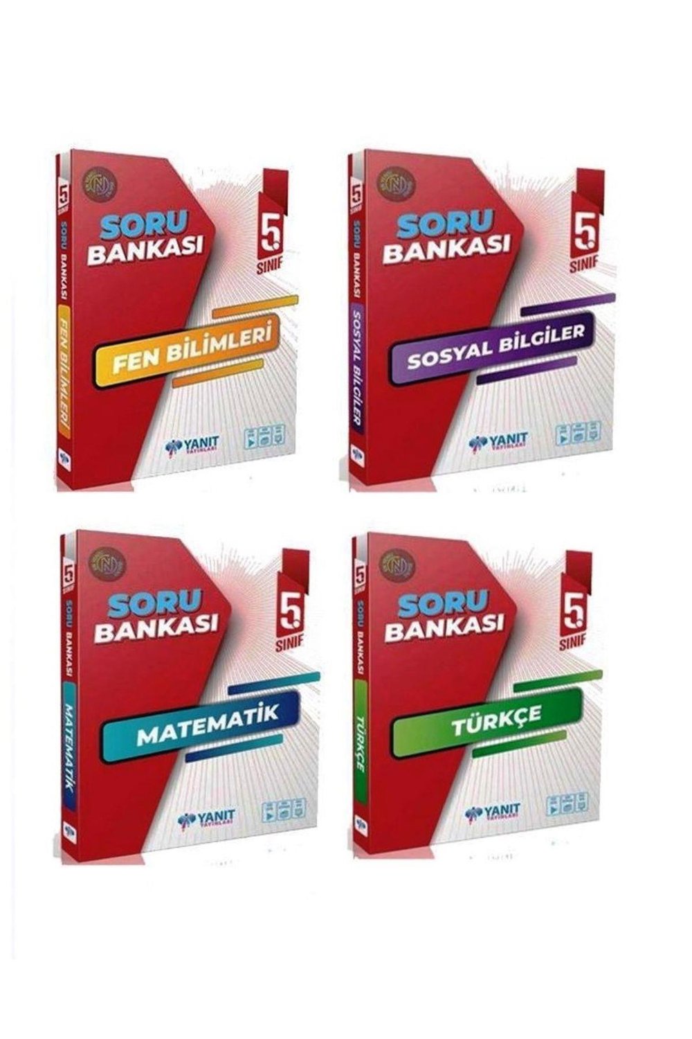 Yanıt 5.Sınıf Matematik-Türkçe-Fen Bilimleri-Sosyal Bilgiler tam 4 kitap