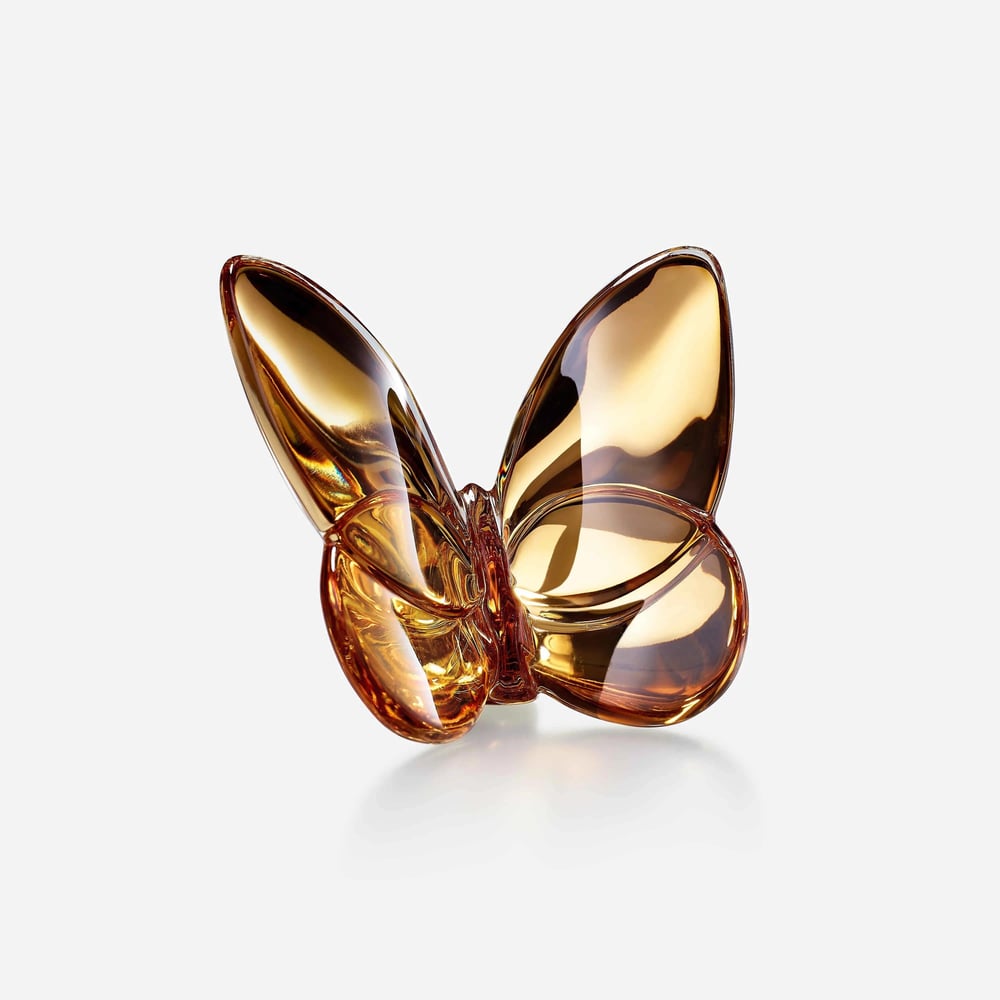 Papillon Lucky Gold Kelebek Kristal Biblo