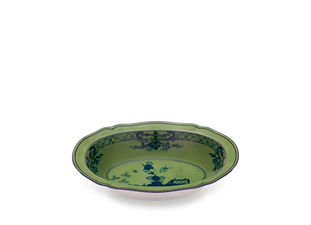 Oriente İtaliano-Malachite Oval Kase