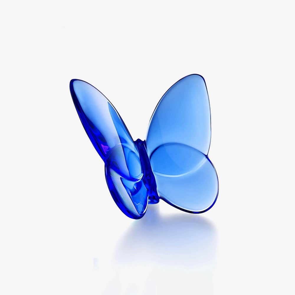 Papillon Lucky Blue Kelebek Kristal Biblo