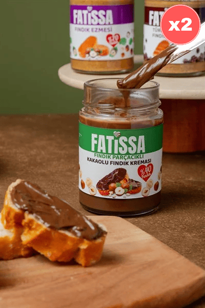 Fındık Parçacıklı Kakaolu Fındık Kreması 300 g X 2 Adet