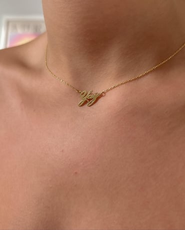 925 GÜMÜŞ EL YAZI KOLYE