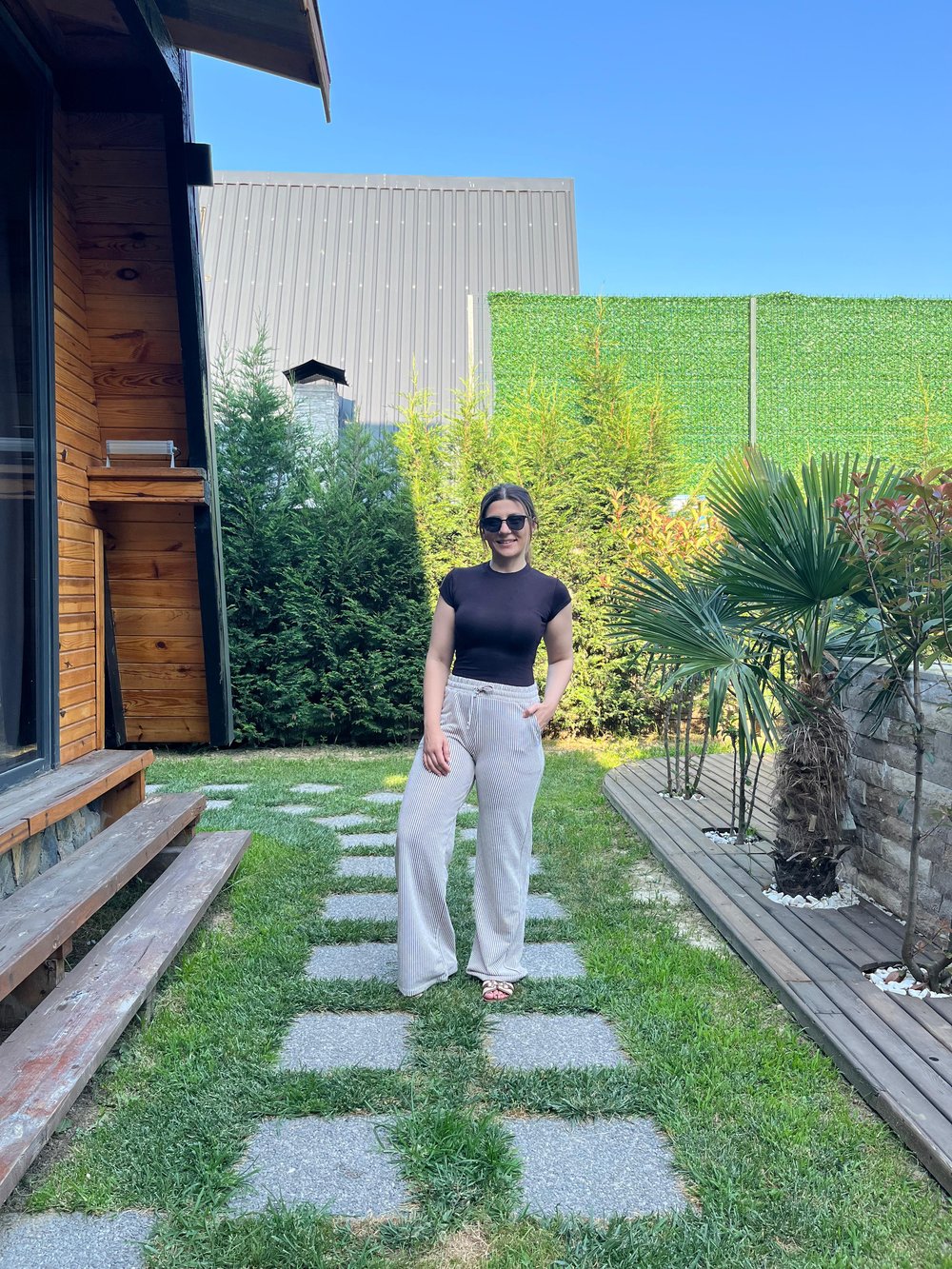 Kahverengi Çizgili Pantolon