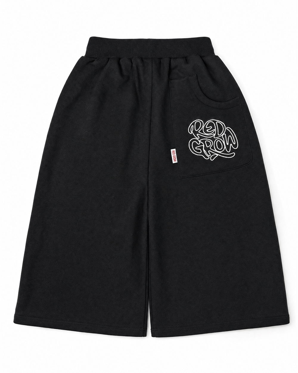 LongLine Baggy Short “RED VEYRA” - Black