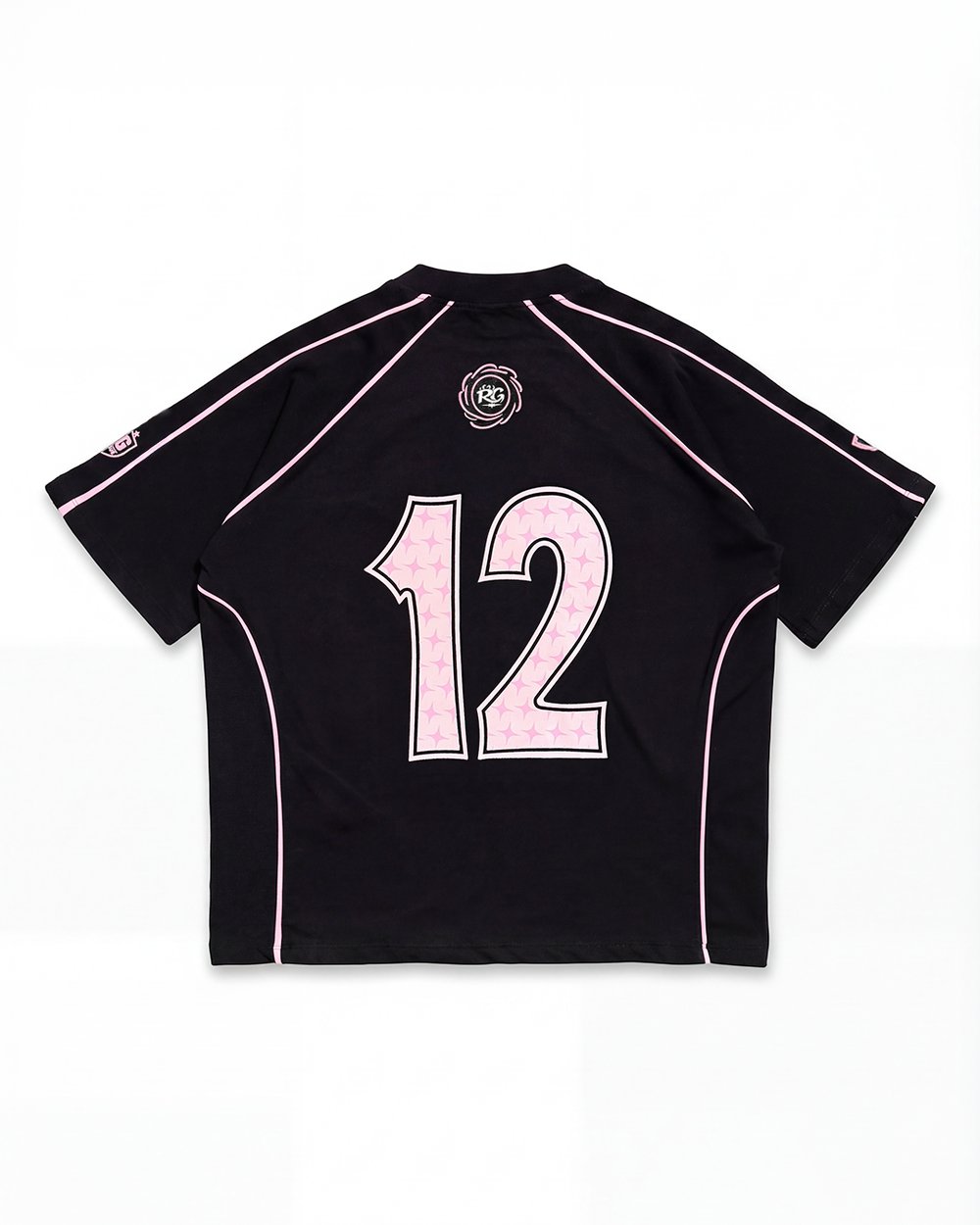 T-shirt Boxy fit “REDSTRİP” - Black