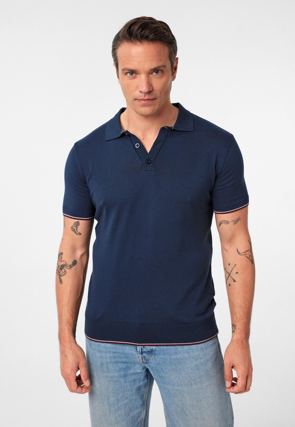Constantin Erkek Regular Fit Triko Polo Yaka T-Shirt