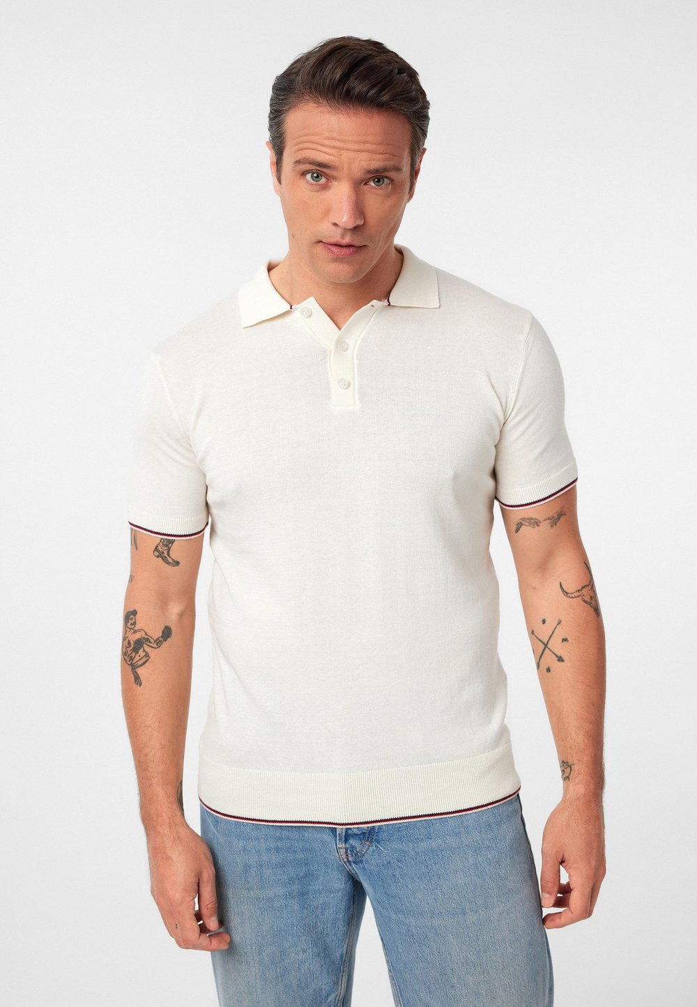 Constantin Erkek Regular Fit Triko Polo Yaka T-Shirt