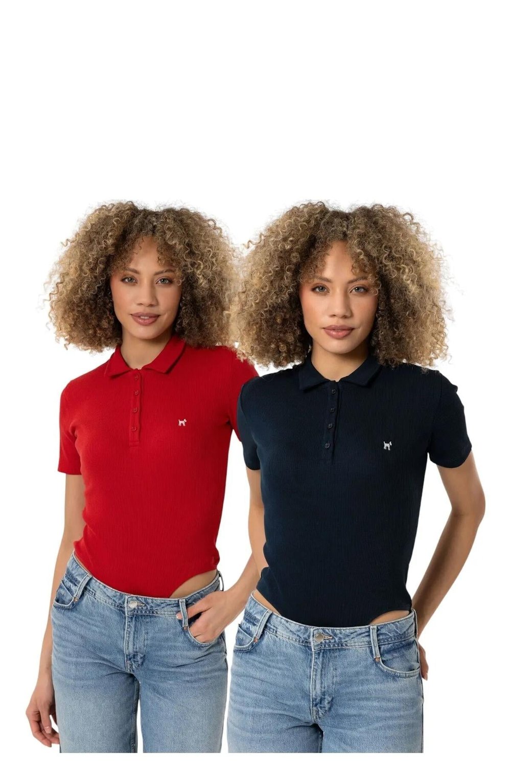 Esperanza Kadın Polo Yaka 2'li Body