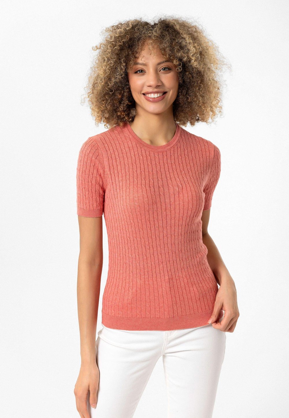 Hanna Kadın Slim Fit Triko T-Shirt