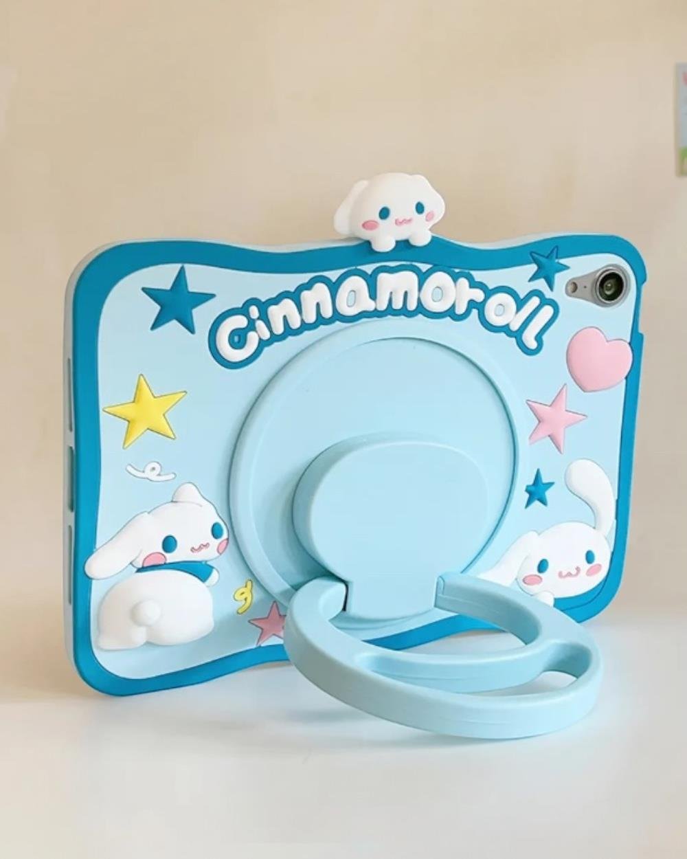 Cinnamorol Karakterli Dayanıklı Çocuk Tablet Kılıfı Standlı Eğlenceli Koruyucu Kapak