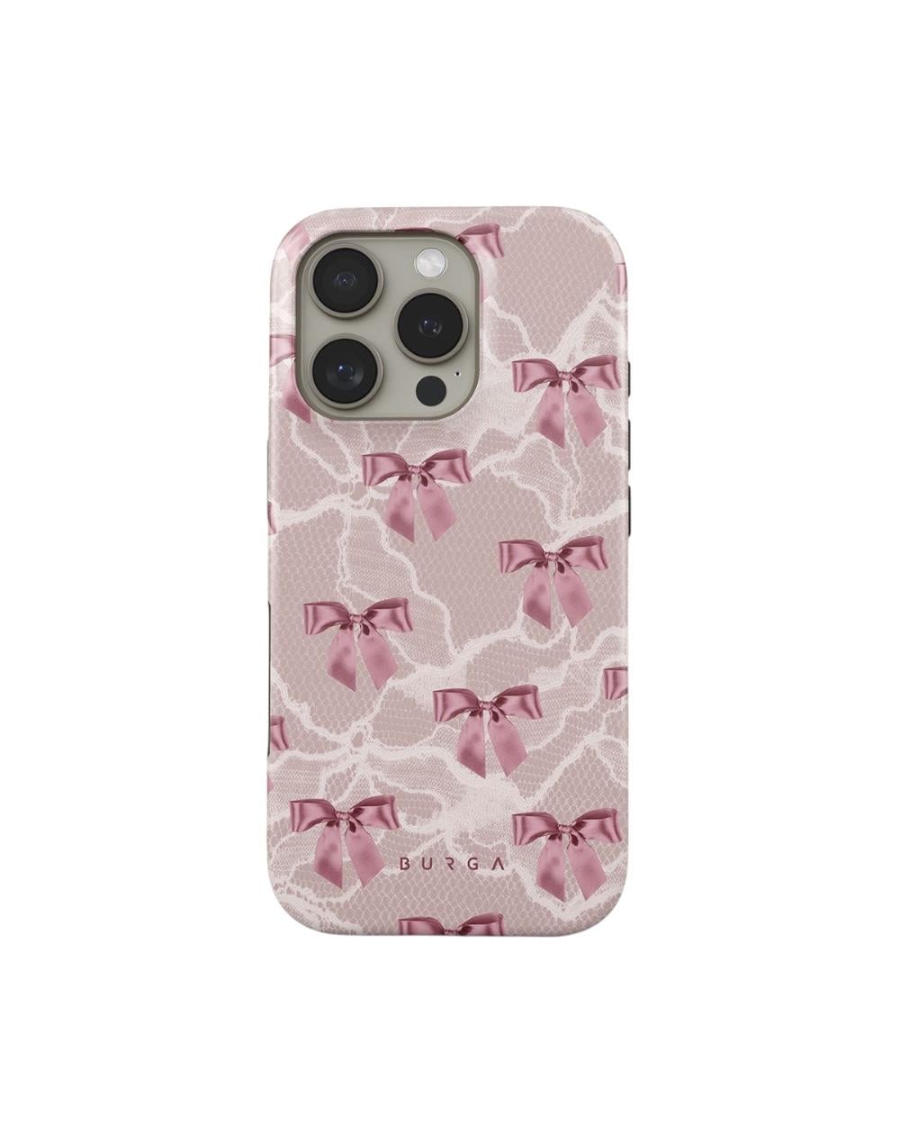 Iphone Uyumlu BURGA Çift Tabanlı Dayanıklı Ballerina Desenli Kılıf