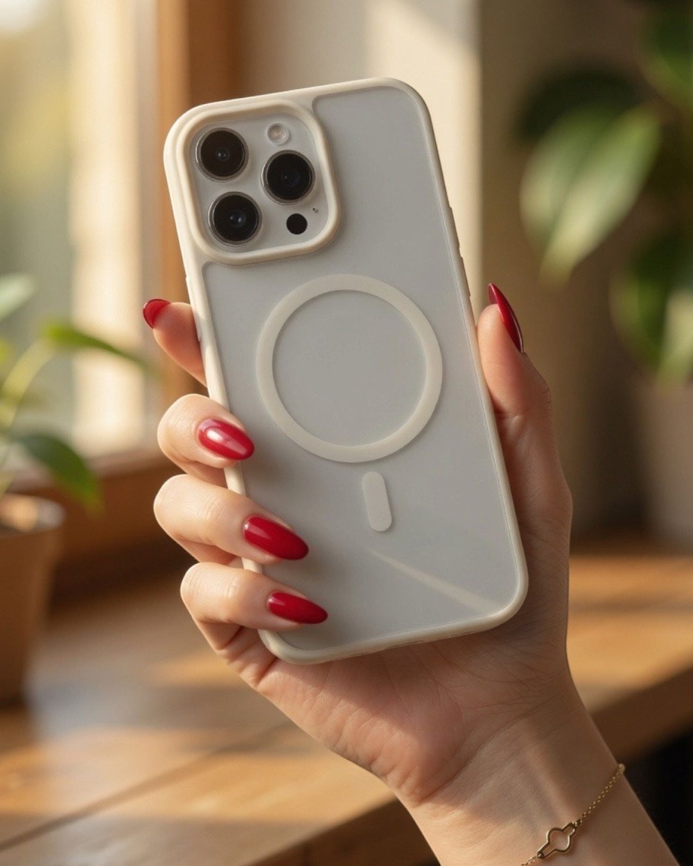 Telefon KılıfıIphone Uyumlu Mat Yarı Şeffaf Renkli Parmak İzi Tutmayan Magsafe Destekli Kılıf