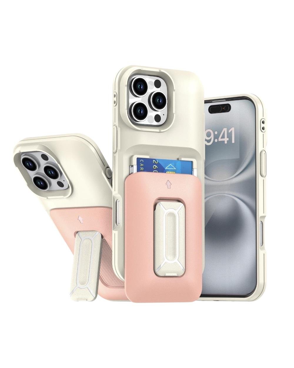 Iphone Uyumlu Metal Kartlıklı Standlı Tank Kılıf