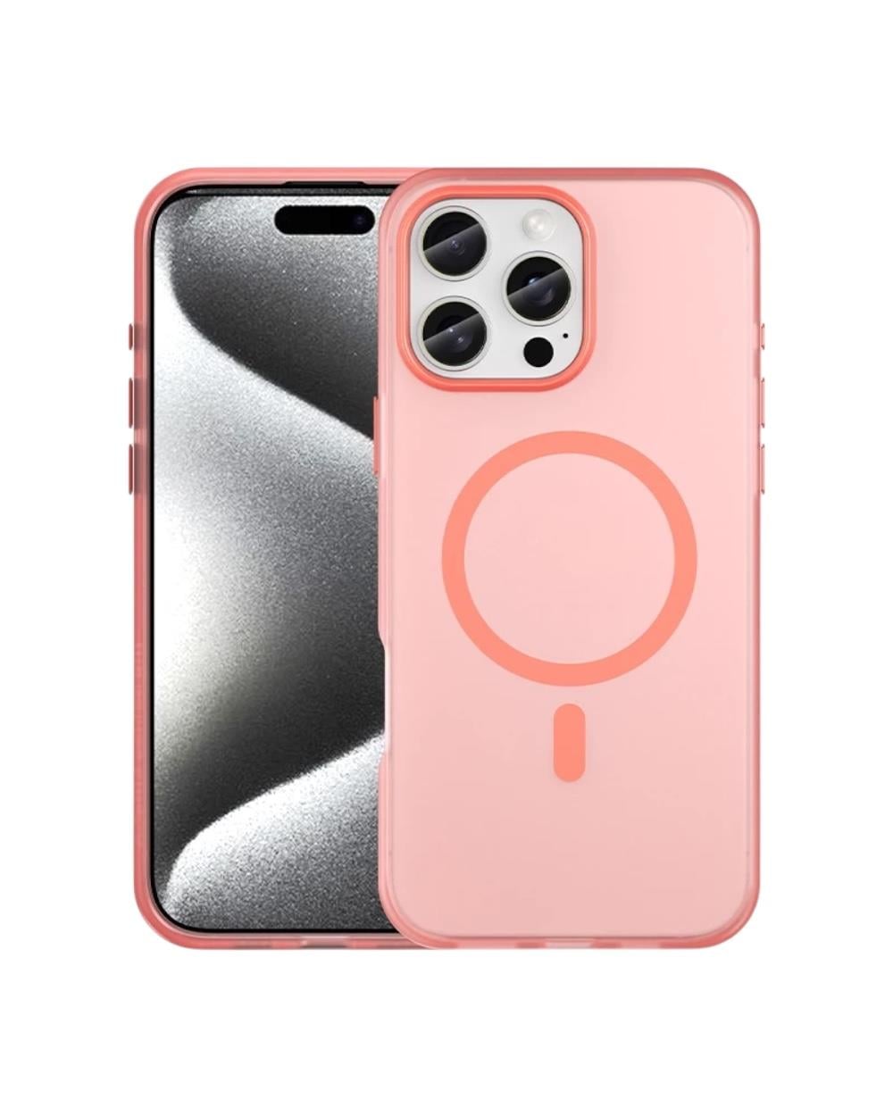 Iphone Uyumlu Metal Tuşlu Slim Mat Renkli Magsafe Destekli Kılıf