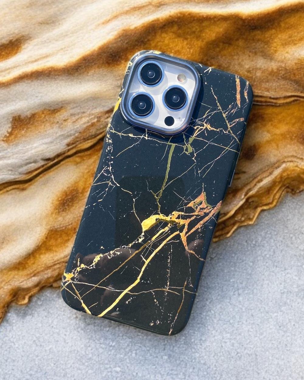 Iphone Uyumlu Premium Marble Gizli Magsafe Destekli Kılıf