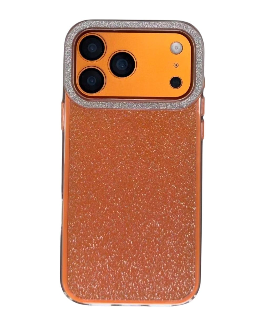 Telefon KılıfıIphone Uyumlu Taşlı Kamera Çerçeveli Simli Premium Kılıf