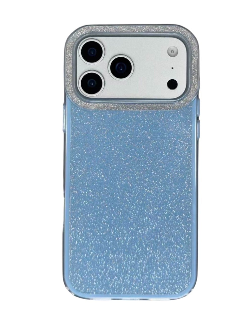 Telefon KılıfıIphone Uyumlu Taşlı Kamera Çerçeveli Simli Premium Kılıf