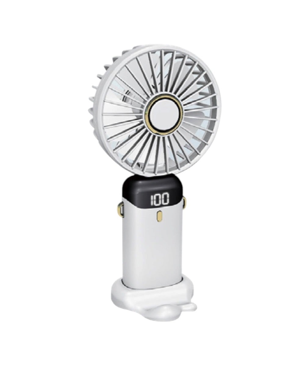 El ve Masaüstü FanLCD Göstergeli Mini El Fanı 12000 Rpm Şarjlı Taşınabilir USB Vantilatör Cep Fanı