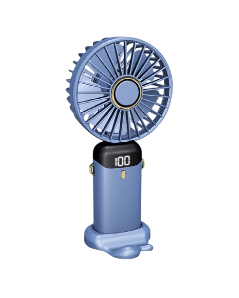 El ve Masaüstü FanLCD Göstergeli Mini El Fanı 12000 Rpm Şarjlı Taşınabilir USB Vantilatör Cep Fanı