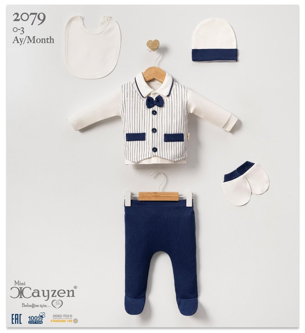 Cepli Mevsimlik Erkek Bebek Beşli Set