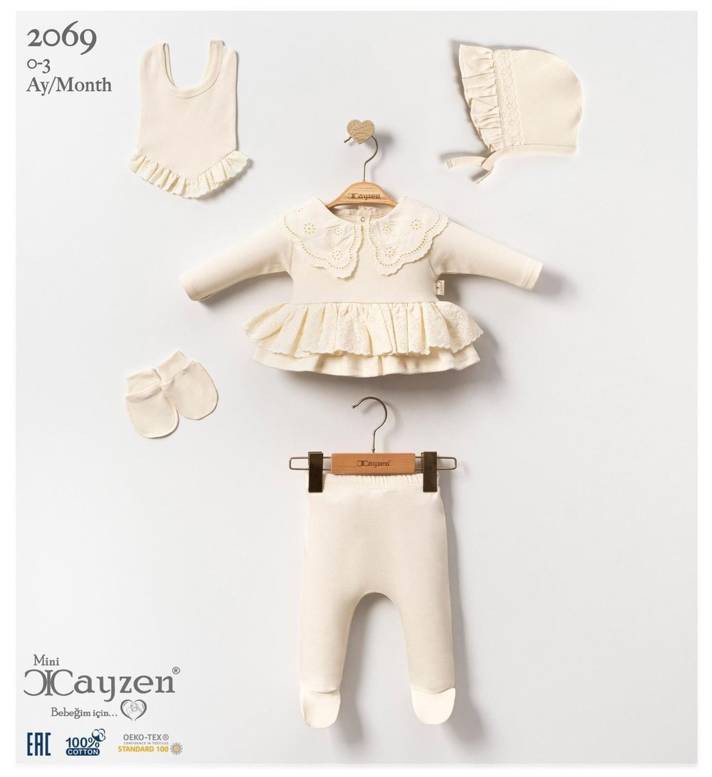Elite Mevsimlik Kız Bebek Beşli Set