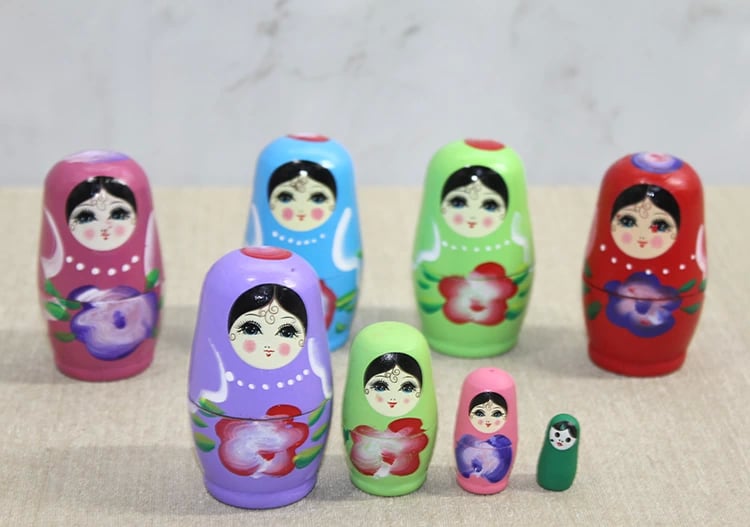 4'lü Ahşap Matruşka Alk3814