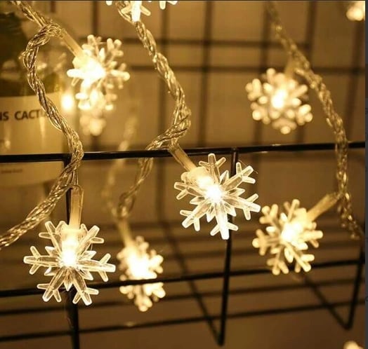 Kar Tanesi 5m 28 Led Gün Işığı Kar Tanesi:4cm Mz-16-18