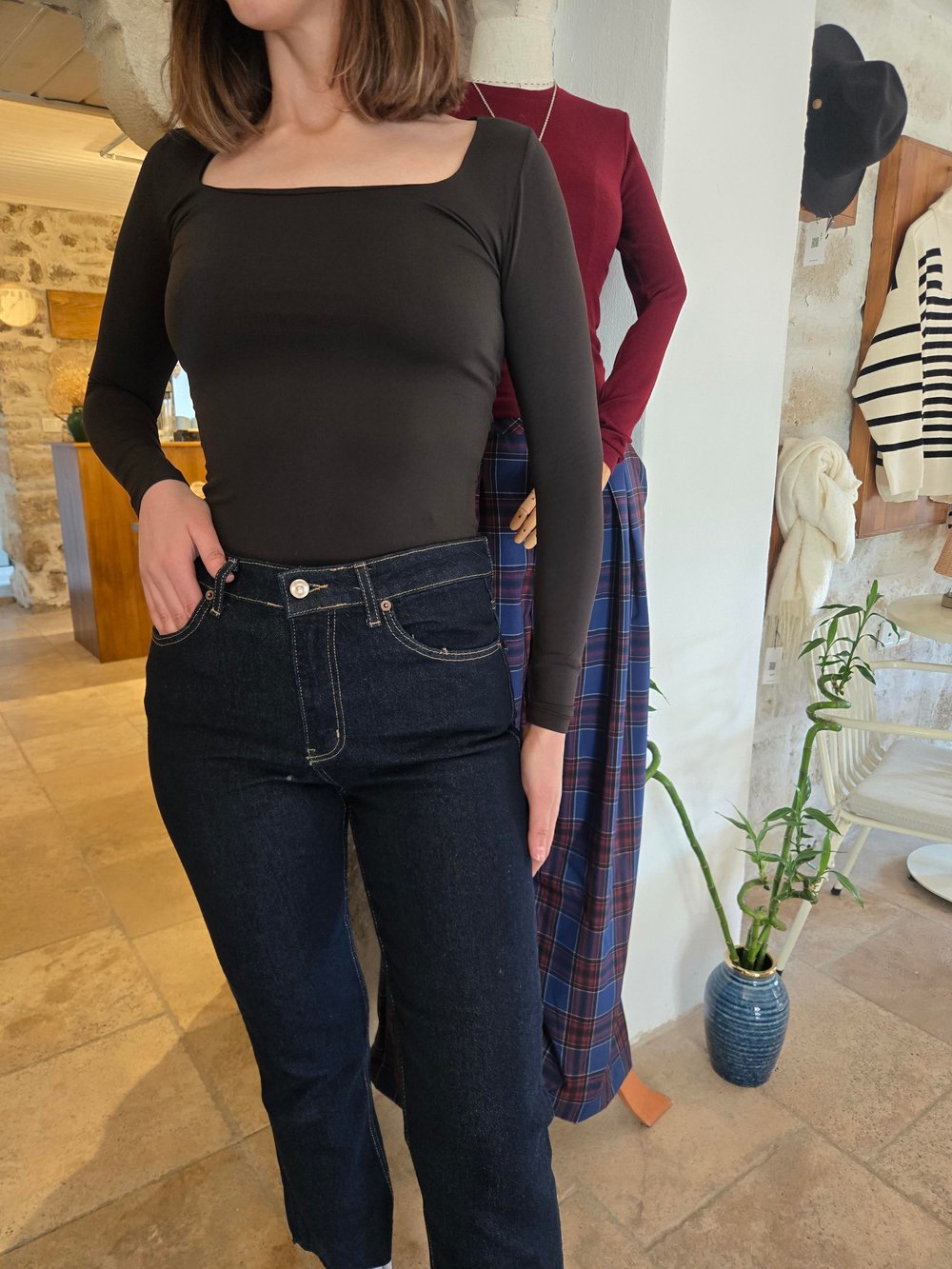 Haki Yeşili Buzzy Kumaş Body