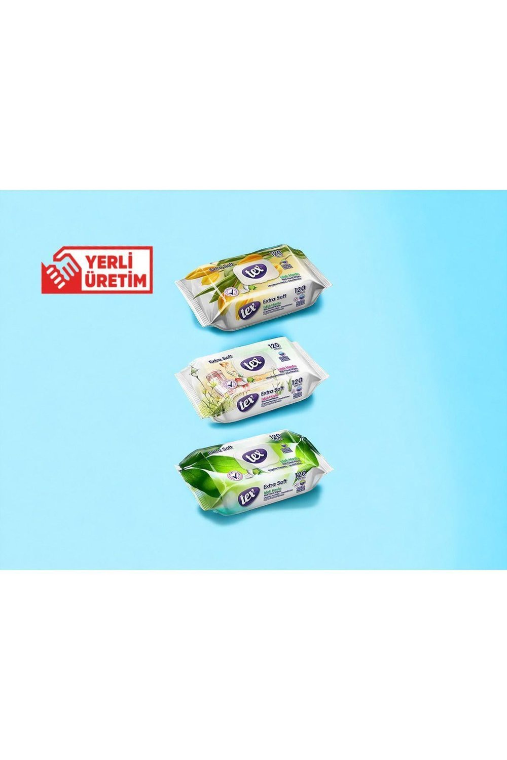 120li Alkolsüz Islak Havlu 3lü Paket (120X3=360 YAPRAK)