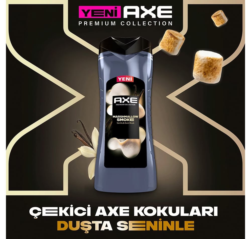 Axe Premium Duş Jeli Marshmallow Smoke 3in1 300 ml
