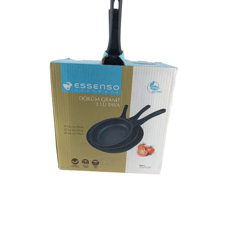 ESSENSO Döküm Granit 3Lü Tava