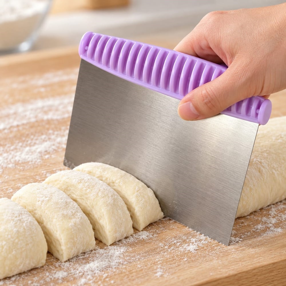 Hamur Kesme Spatulası - Paslanmaz Çelik Hamur Kesici